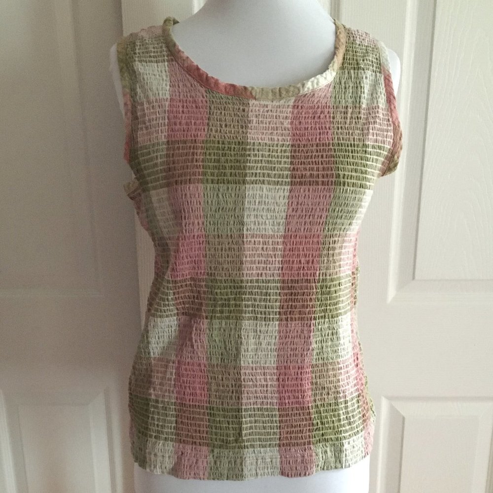 Lemon Grass Sleeveless Ruched Top